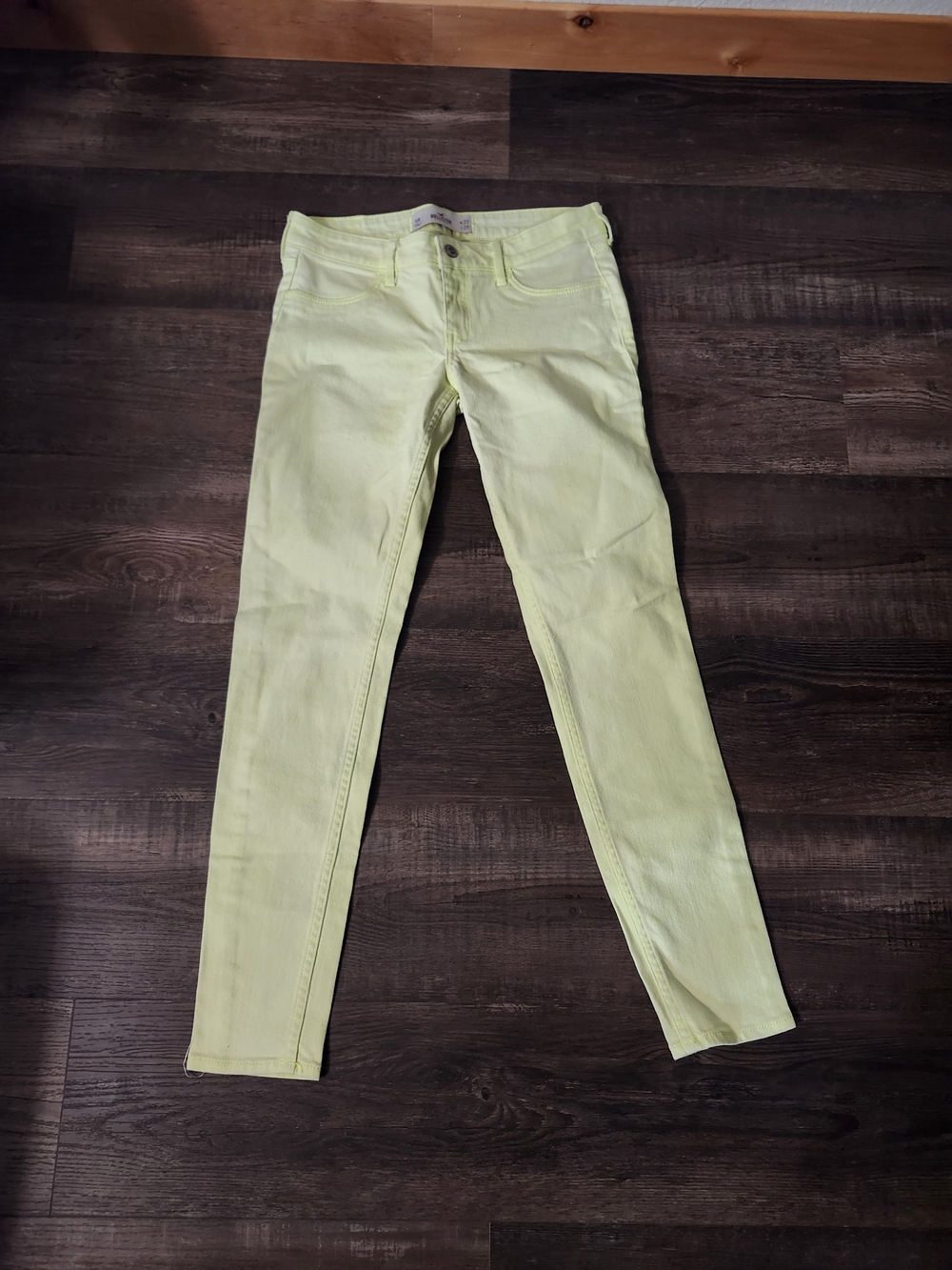Hollister Neon Yellow Skinny Jeans